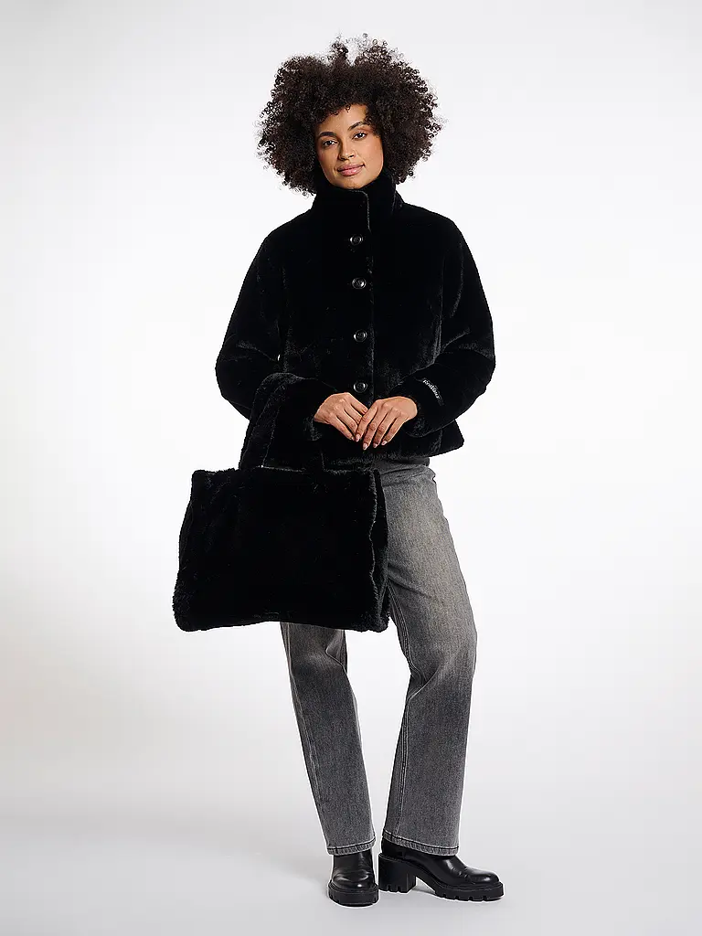 RINO&PELLE | Borsa - Shopper in pelliccia sintetica DAAN | Nero