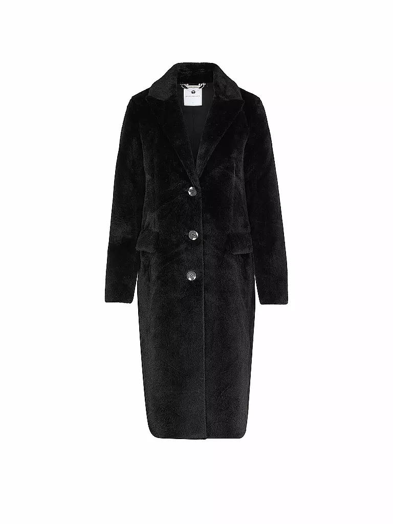 RINO&PELLE | Cappotto effetto pelliccia SAAMI | Nero