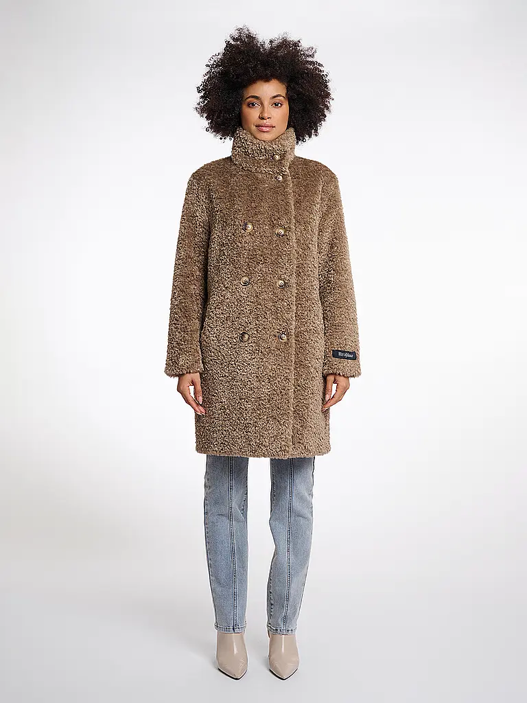 RINO&PELLE | Cappotto in pelliccia sintetica ENA | Cammello