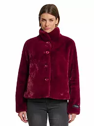 RINO&PELLE | Giacca in pelliccia sintetica VIE | Rosso scuro