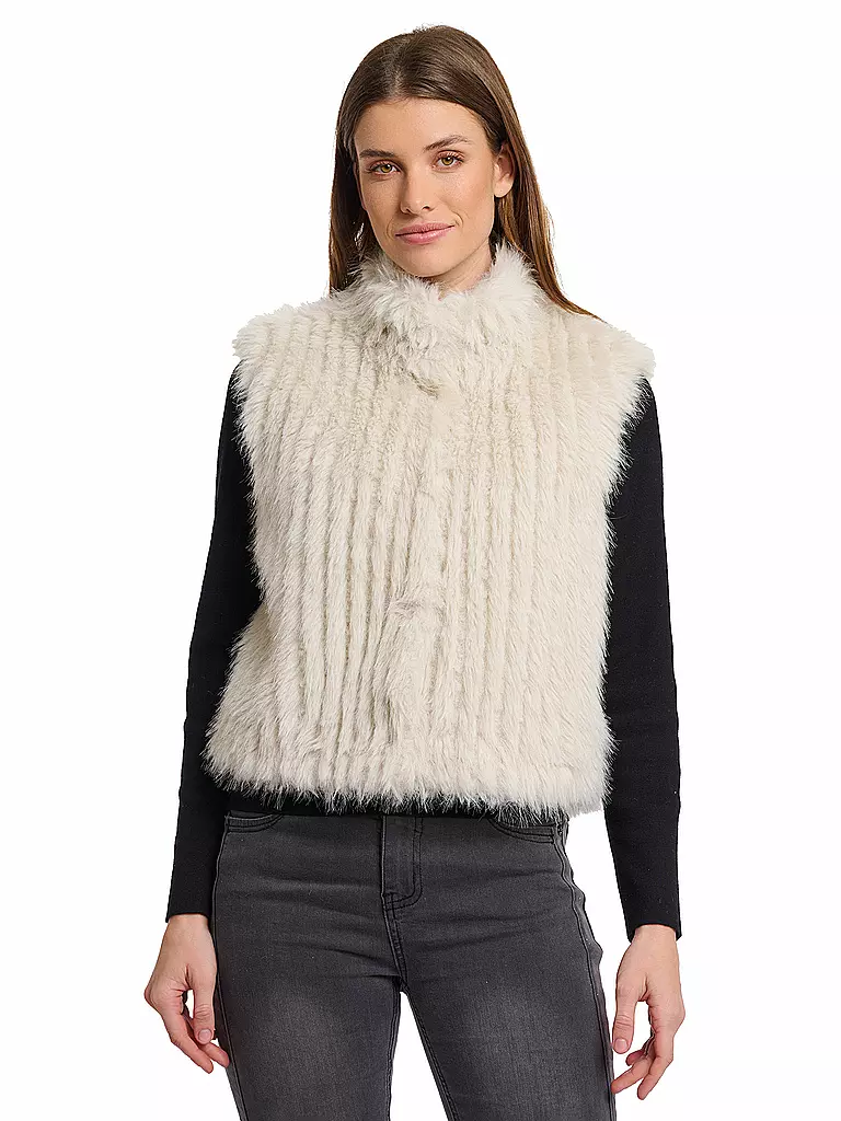 RINO&PELLE | Gilet effetto pelliccia DAVA | Crema