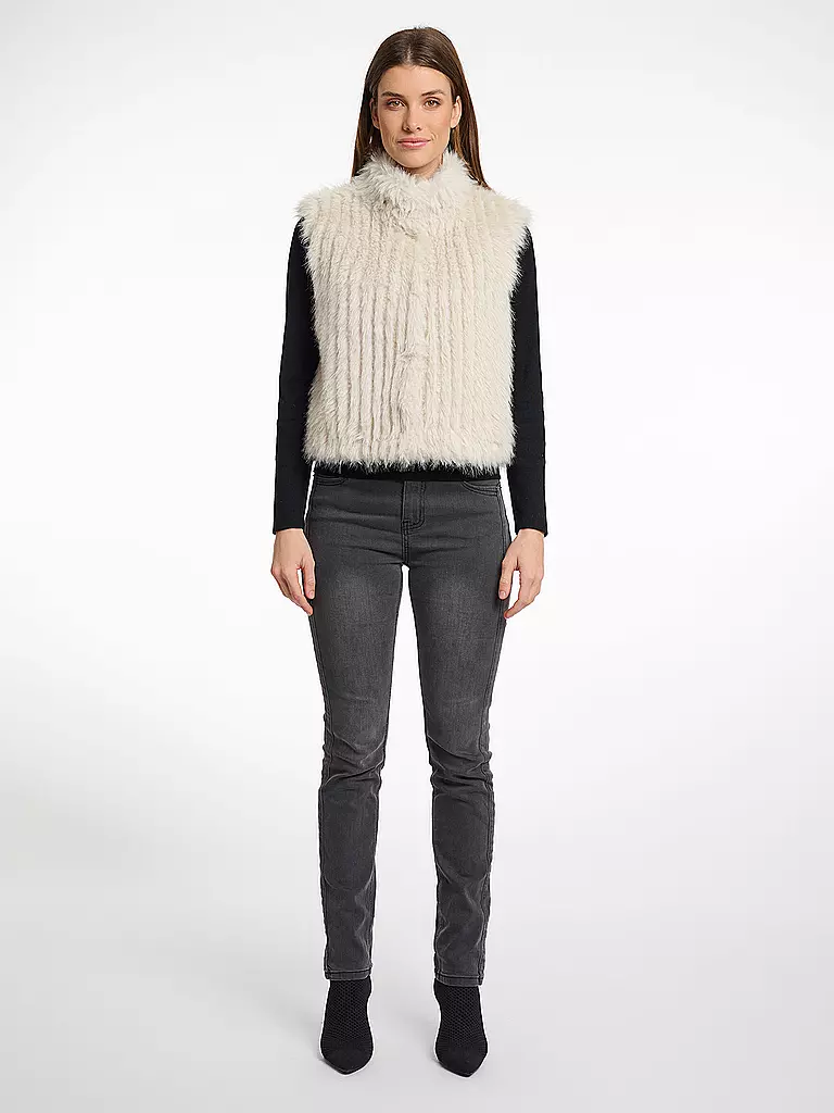RINO&PELLE | Gilet effetto pelliccia DAVA | Crema