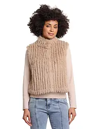 RINO&PELLE | Gilet in Felloptik DAVA | Beige