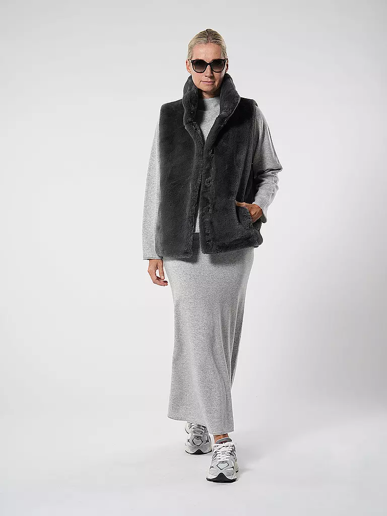 RINO&PELLE | Gilet in Felloptik LISON | Grigio