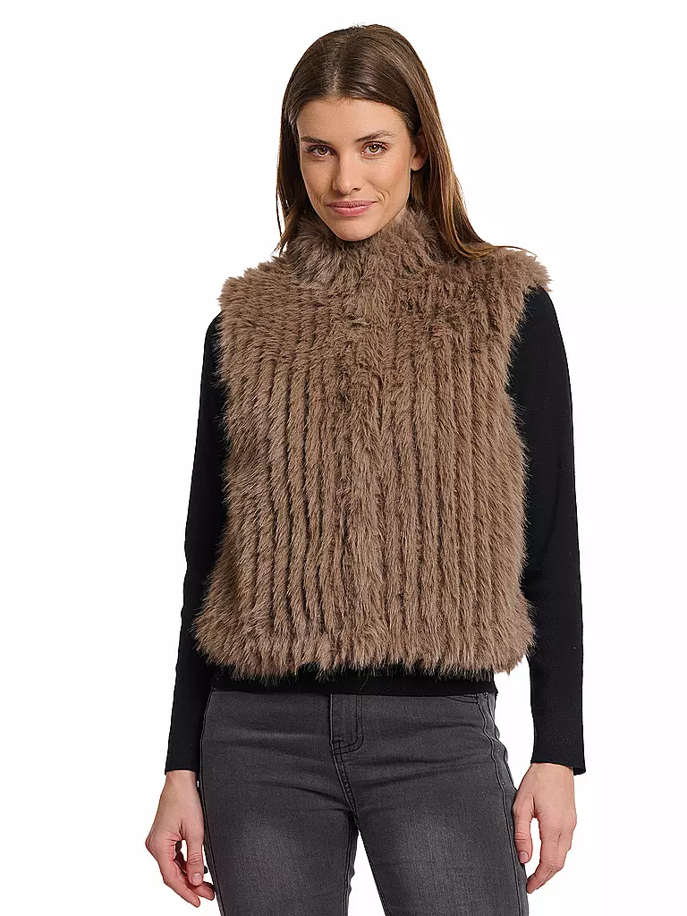 RINO&PELLE | Gilet in pelliccia sintetica DAVA | Cammello