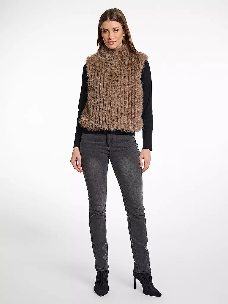 RINO&PELLE | Gilet in pelliccia sintetica DAVA | Cammello