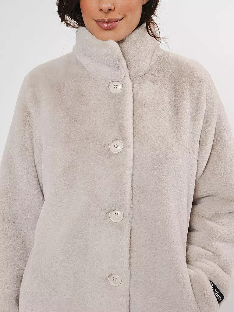 RINO&PELLE | Mantel in Felloptik NONNA | Crema