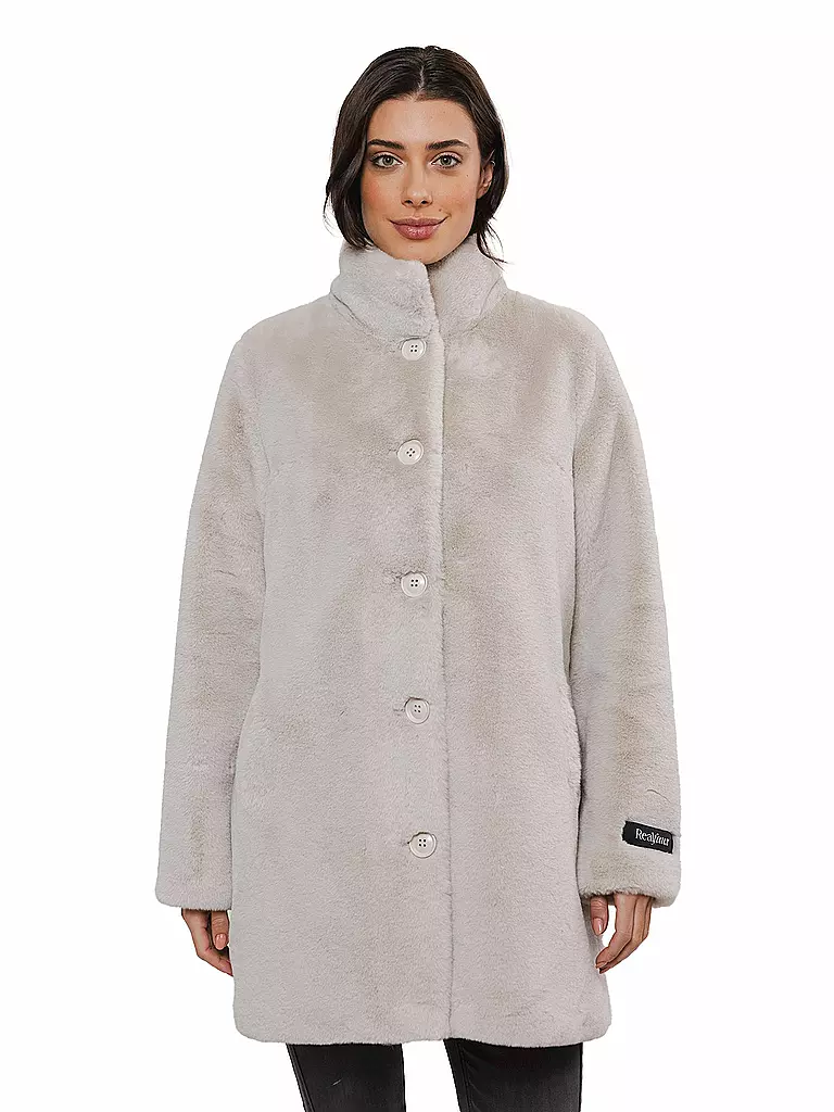 RINO&PELLE | Mantel in Felloptik NONNA | Crema