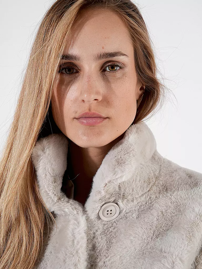 RINO&PELLE | Mantel in Felloptik NONNA | Crema