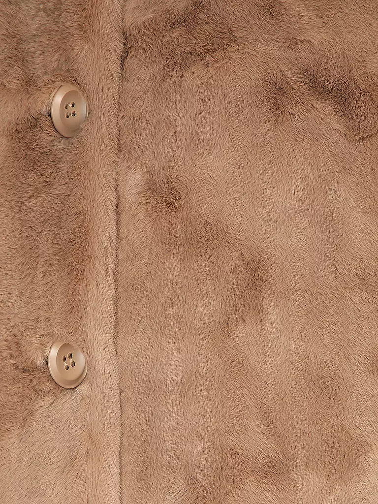 RINO&PELLE | Mantel in Felloptik NONNA | Cammello