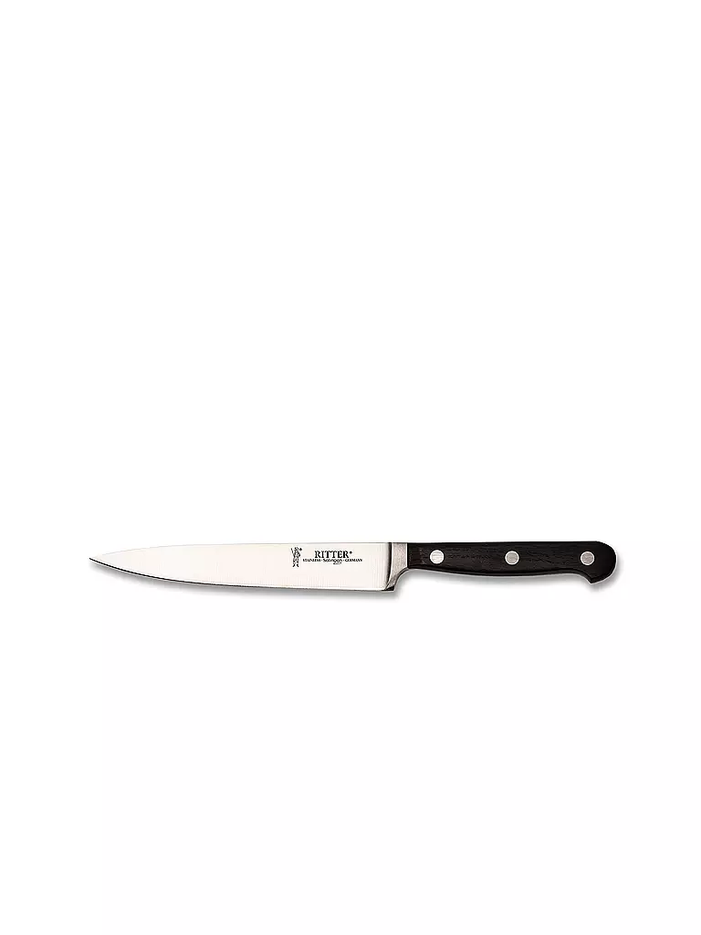 RITTER | Coltello per preparazione 16 cm Classic OAK Raeuchereiche | Marrone