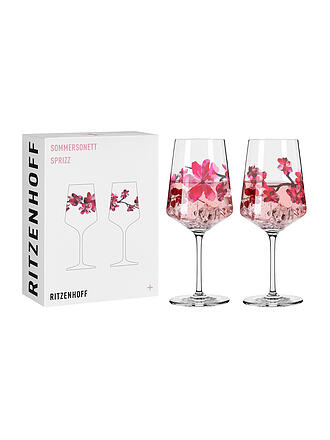 RITZENHOFF | Set di 2 bicchieri da aperitivo SOMMERSONETT SPRITZ #11 e #12 Ana Vasconcelos