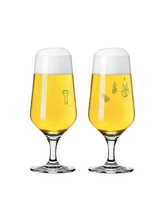 RITZENHOFF | Set di 2 bicchieri da birra BRAUCHZEIT PILS #11 e #12 Sonja Eikler 2024