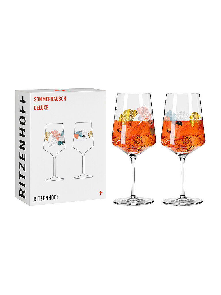 Set di 2 bicchieri da aperitivo SOMMERRAUSCH DELUXE #19 e #20 Christine Kordes multicolore