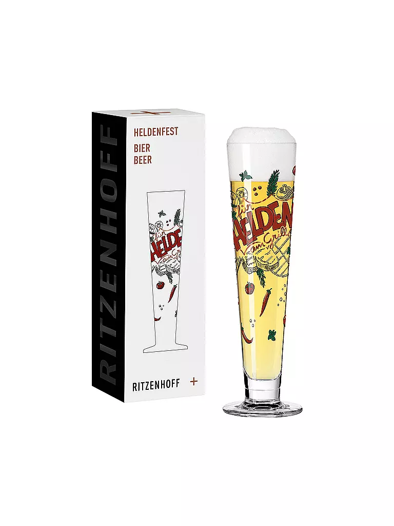 RITZENHOFF | Bicchiere da birra Heldenfest 2022 #13 Henrike Stein | Multicolore