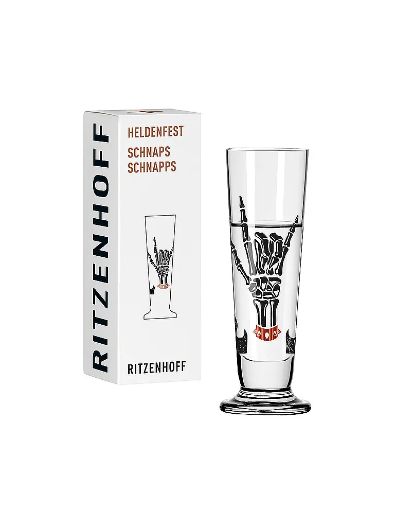 RITZENHOFF | Bicchiere da grappa Heldenfest #18 / 12 40ml Sprenger-Piper | Multicolore