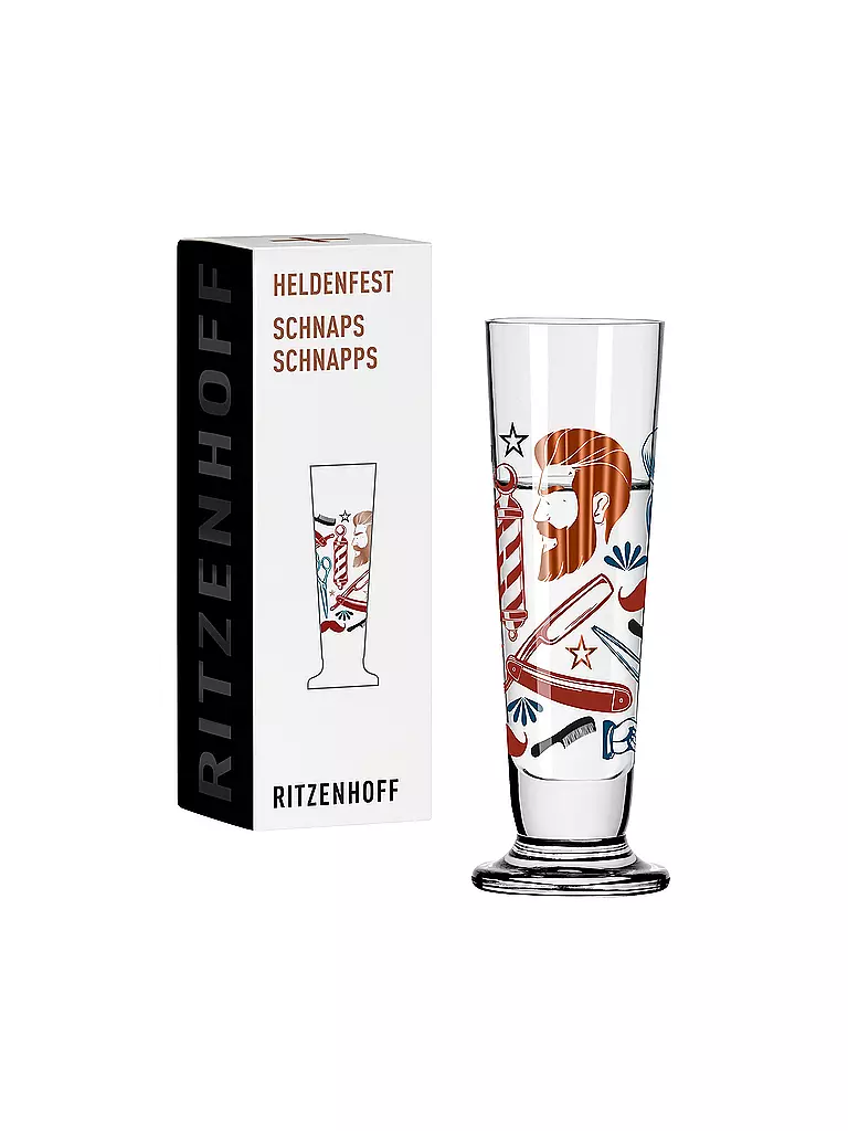 RITZENHOFF | Bicchiere da grappa Heldenfest 2022 #11 Rebecca Buss | Multicolore
