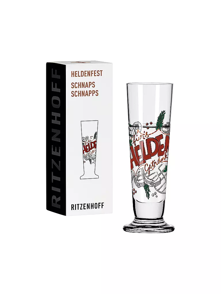 RITZENHOFF | Bicchiere da grappa Heldenfest 2022 #13 Henrike Stein | Multicolore