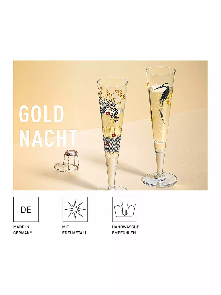 RITZENHOFF | Champagnerglas Goldnacht 2022 #27 Samy Halim | Oro