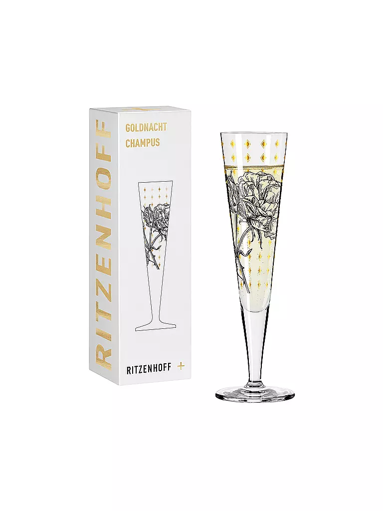 RITZENHOFF | Champagnerglas Goldnacht Champus #30 Lisa Hofgärtner 2023 | Oro