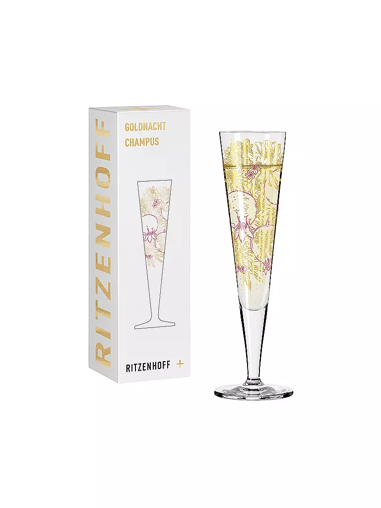 RITZENHOFF | Champagnerglas Goldnacht Champus #31 Maggie Enterrios 2023 | Oro