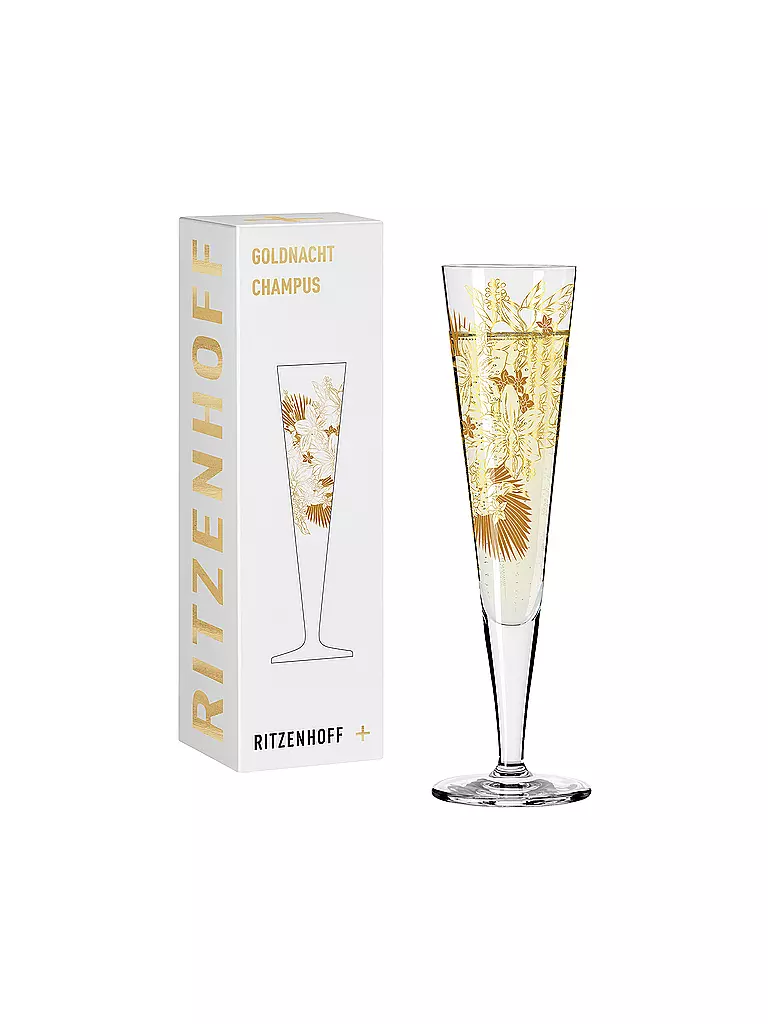 RITZENHOFF | Champagnerglas Goldnacht Champus #32 Maggie Enterrios 2023 | Oro