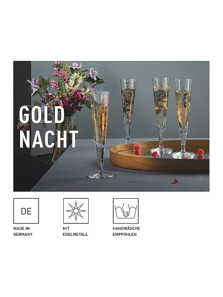 RITZENHOFF | Champagnerglas Goldnacht Champus #35 Christine Kordes 2023 |