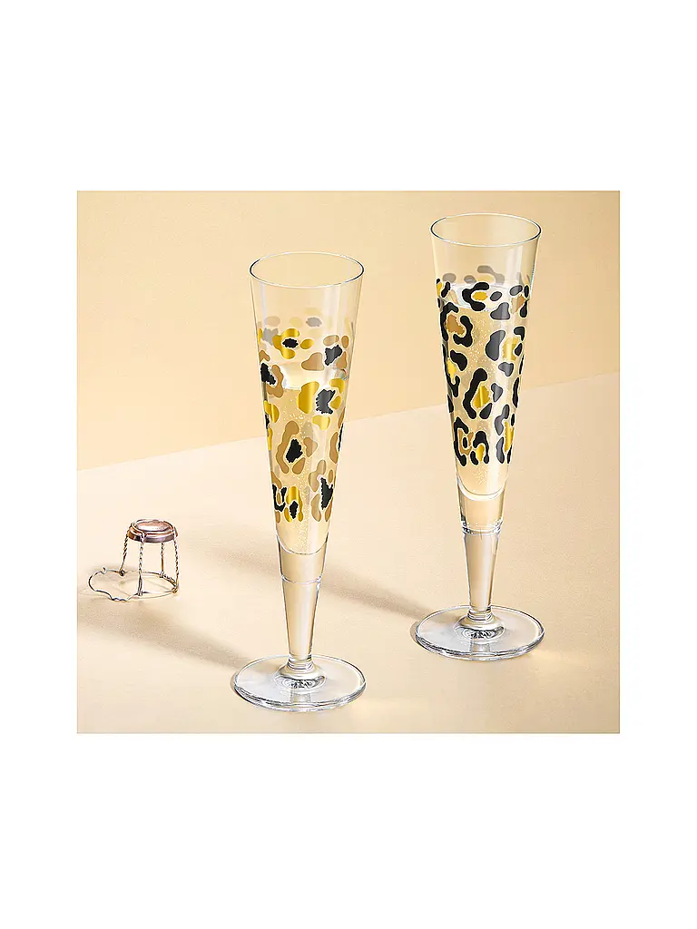 RITZENHOFF | Champagnerglas Goldnacht Champus Set da 2 Duett Leo Gold | Oro