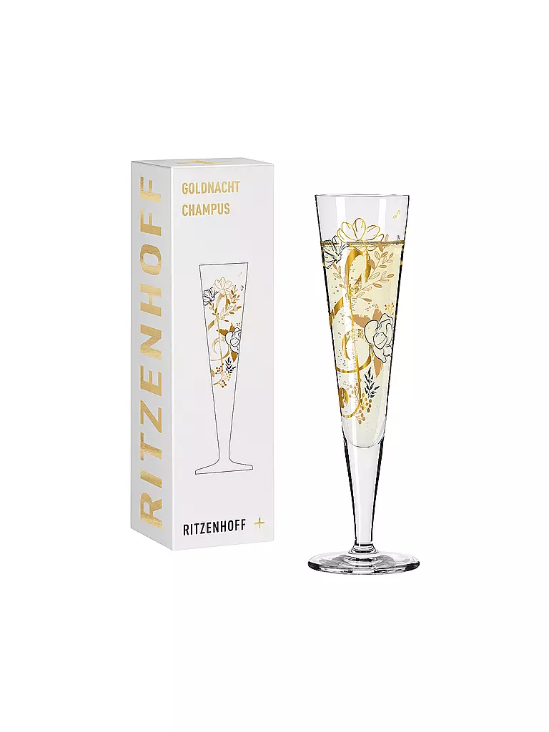 RITZENHOFF | Flûte da champagne Goldnacht # 45/12 Melina Sparschu | Oro