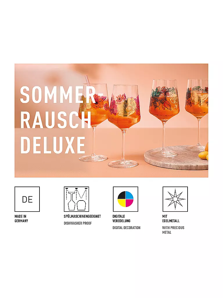 RITZENHOFF | Set da 2 bicchieri da aperitivo SET-SOMMERRAUSCH DELUX #21 #22 Kay | 