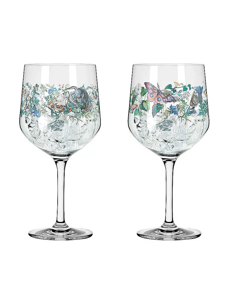 RITZENHOFF | Set di 2 bicchieri da aperitivo SCHATTENFAUNA GIN #7 #8 Mcallister | Multicolore