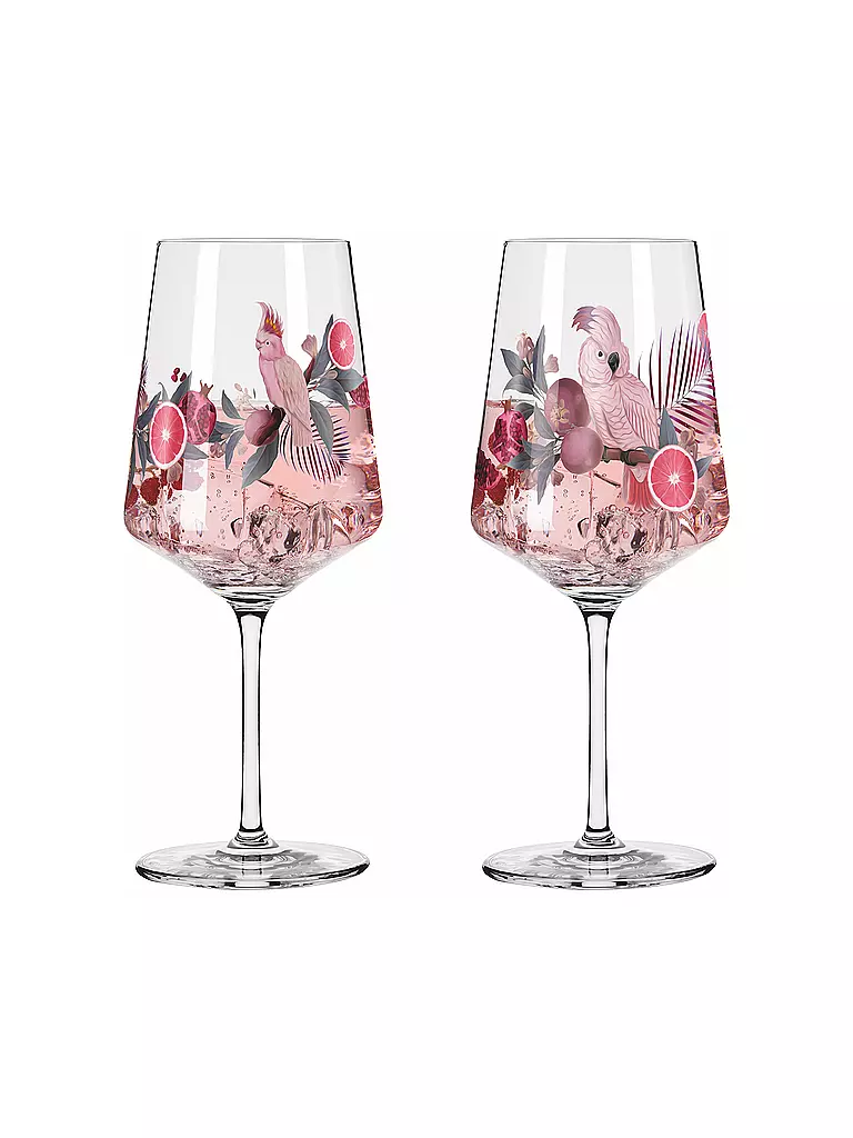 RITZENHOFF | Set di 2 bicchieri da aperitivo SOMMERSONETT Ramona Richter 2024 | Rosa