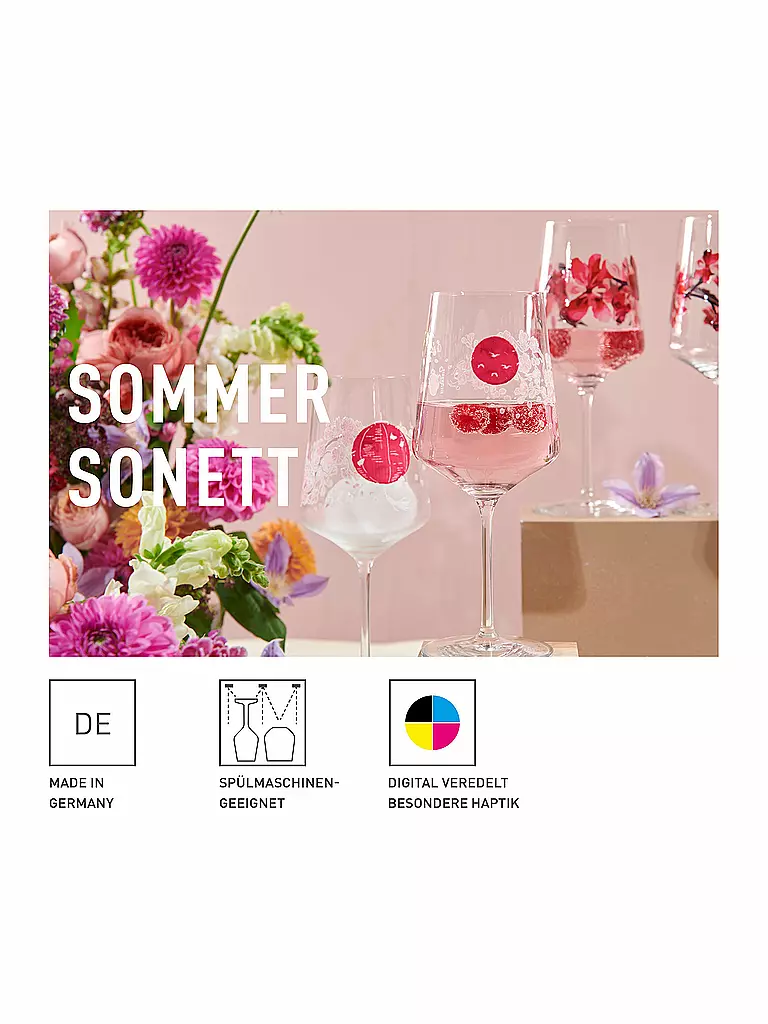 RITZENHOFF | Set di 2 bicchieri da aperitivo SOMMERSONETT SPRITZ #11 e #12 Ana Vasconcelos | 