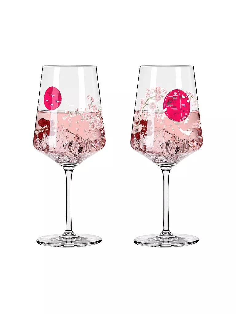 RITZENHOFF | Set di 2 bicchieri da aperitivo SOMMERSONETT SPRITZ #13 e #14 Melina Sparschu | Rosa
