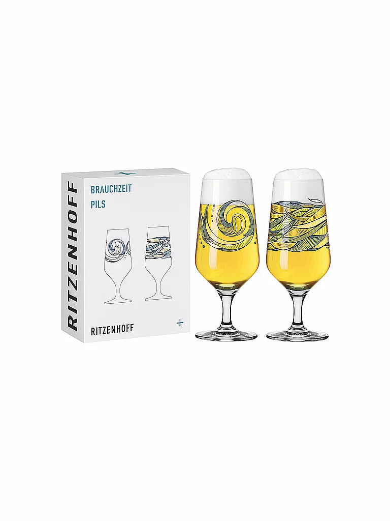 RITZENHOFF | Set di 2 bicchieri da birra Brauchzeit Andreas Preis 2022 | Multicolore