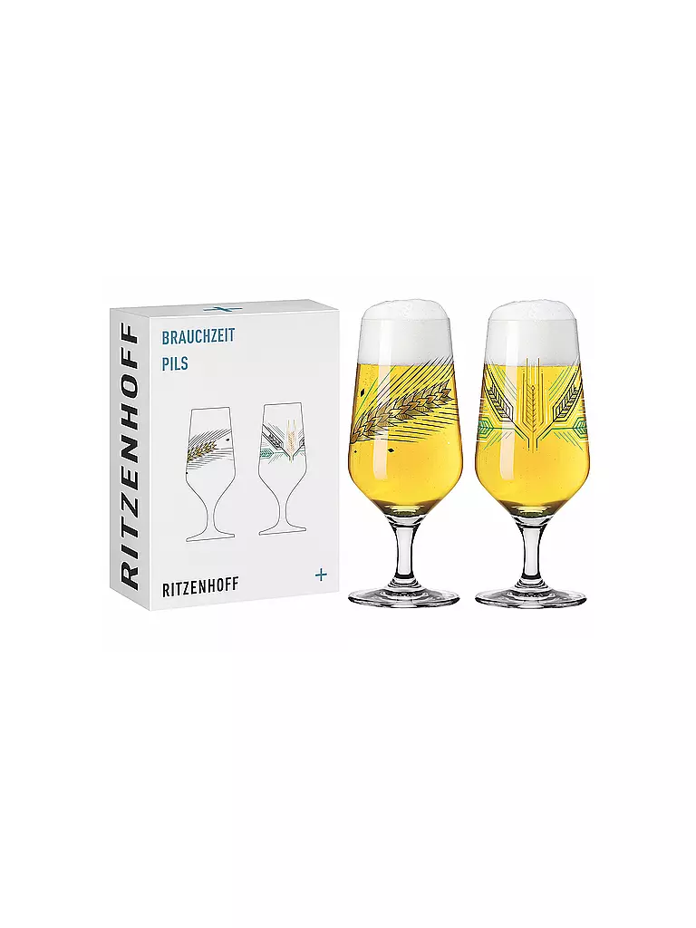 RITZENHOFF | Set di 2 bicchieri da birra Brauchzeit Andreas Preis 2022 | Multicolore