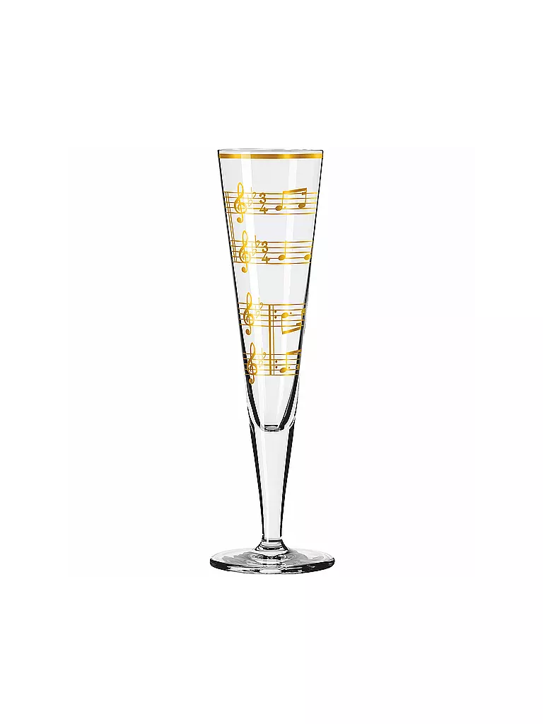 RITZENHOFF | Set di 2 bicchieri da champagne Goldnacht Champus #23 Nathalie Jean, Rurik Mahlberg 2023 | 