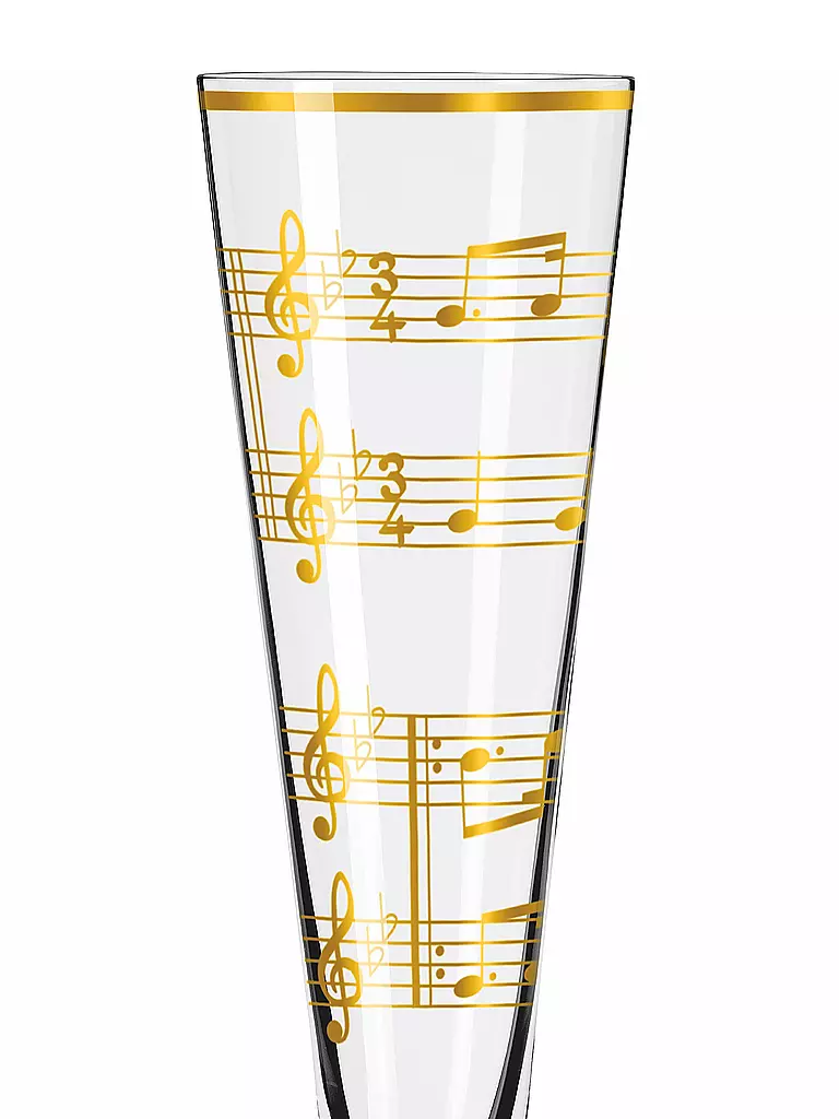 RITZENHOFF | Set di 2 bicchieri da champagne Goldnacht Champus #23 Nathalie Jean, Rurik Mahlberg 2023 | 