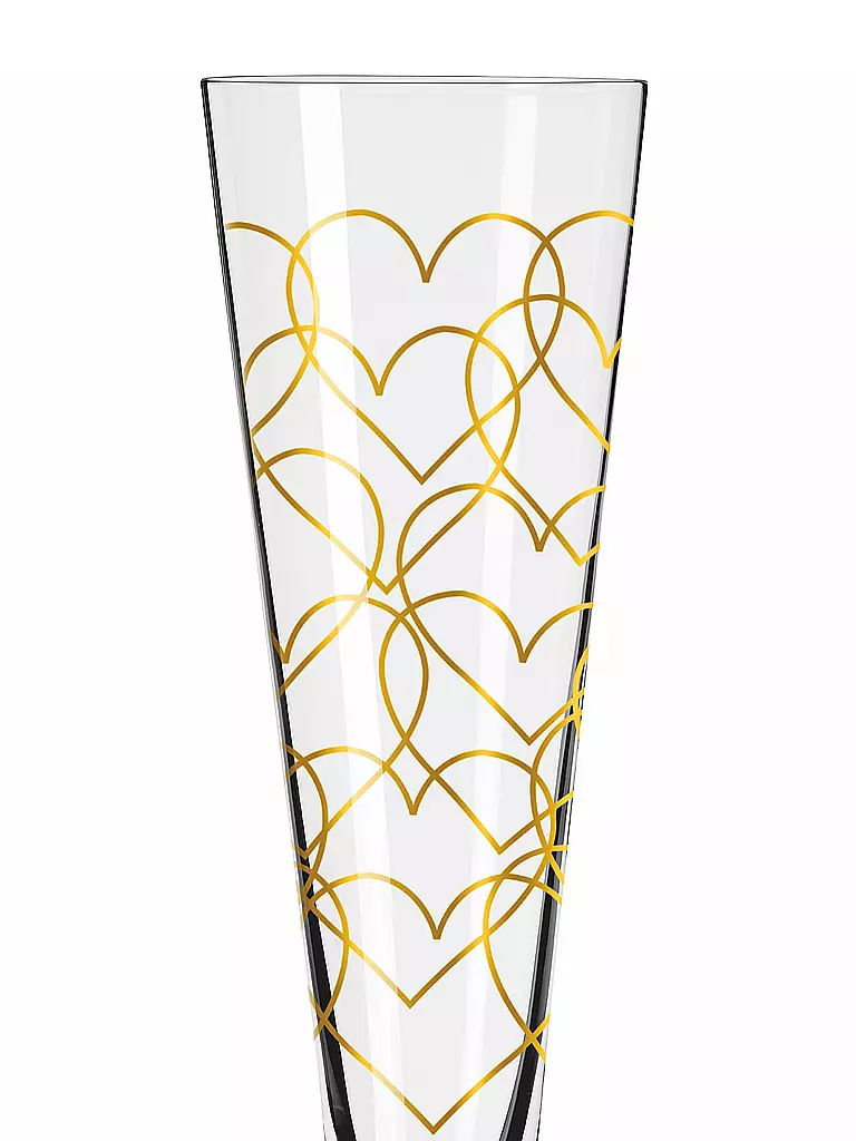 RITZENHOFF | Set di 2 bicchieri da champagne Goldnacht Champus #23 Nathalie Jean, Rurik Mahlberg 2023 | 