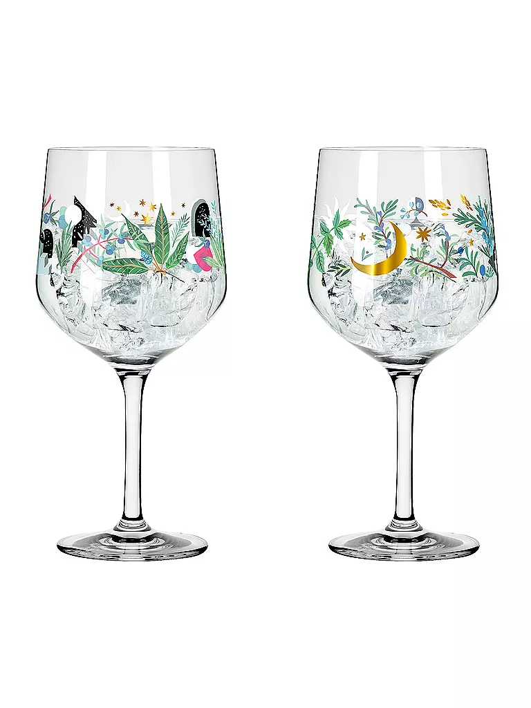 RITZENHOFF | Set di 2 bicchieri da gin BOTANIC GLAMOUR #7 #8 Good Wives | Multicolore