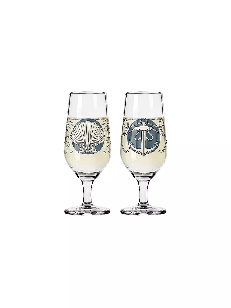 RITZENHOFF | Set di 2 bicchieri da grappa BRAUCHZEIT #1 e #2 Philip Harris 2023 | Multicolore