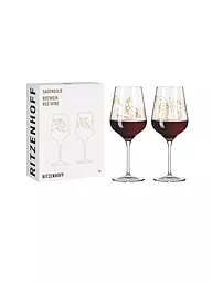RITZENHOFF | Set di 2 bicchieri da vino rosso Sagengold Burkhard Neie 2022 | Oro