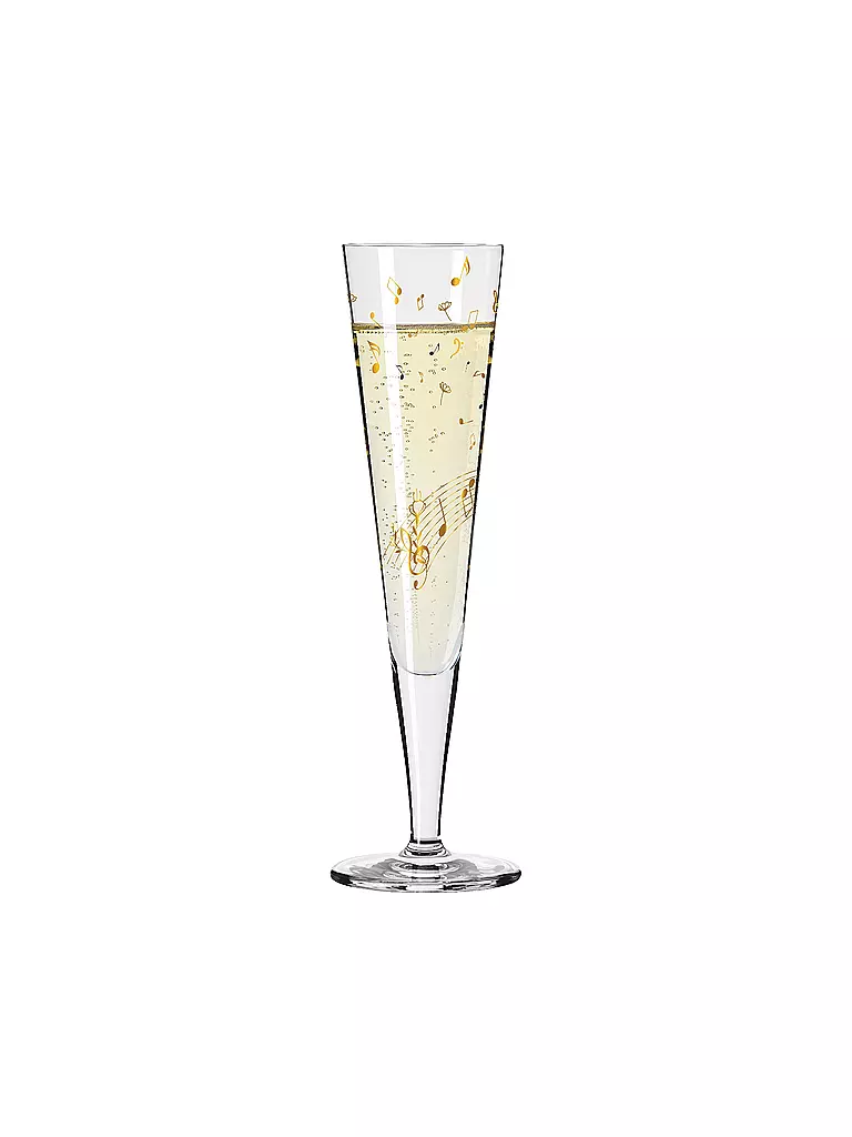 RITZENHOFF | Set di 2 calici da champagne Goldnacht # 46/12 Theresa Kuhlmann | Oro