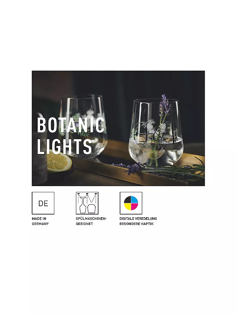 RITZENHOFF | Set di 2 tumbler da gin BOTANIC LIGHTS #9 #10 Olaf Hajek 2024 | 