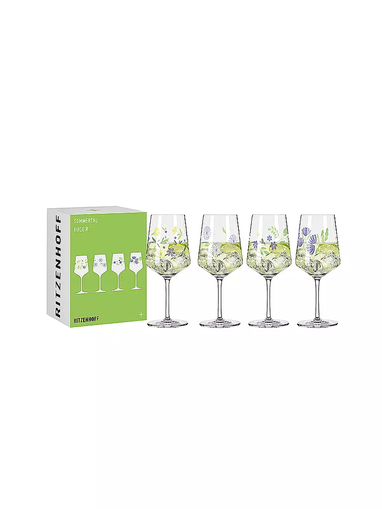RITZENHOFF | Set di 4 bicchieri da aperitivo SOMMERTAU HUGO F25 Verde | 