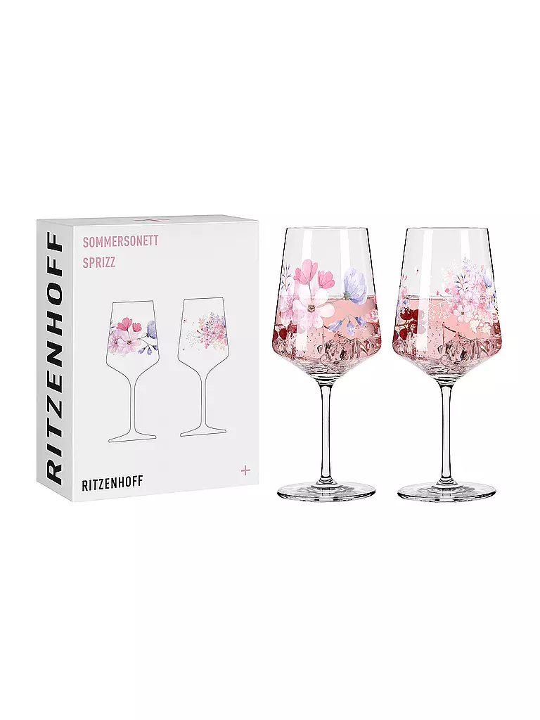 RITZENHOFF | Sommersonett Set di 2 bicchieri da aperitivo #17 #18 Kuhlmann 2024 | Rosa