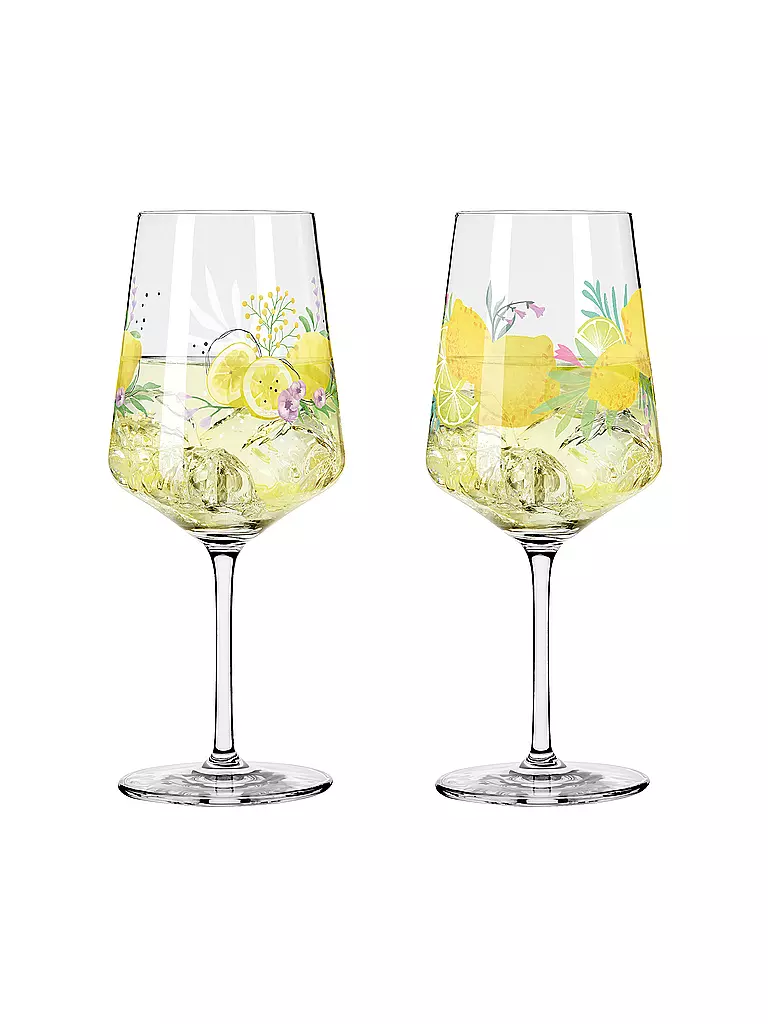 RITZENHOFF | Sommertau Set di 2 bicchieri da aperitivo #19 #20 Kordes ,Vasco 2024 | Giallo