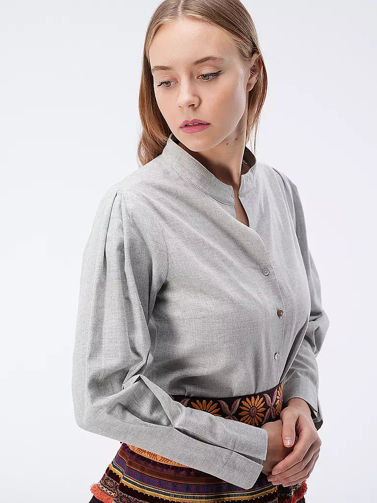 ROCKMACHERIN | Trachtenbluse NORA  | Grigio chiaro
