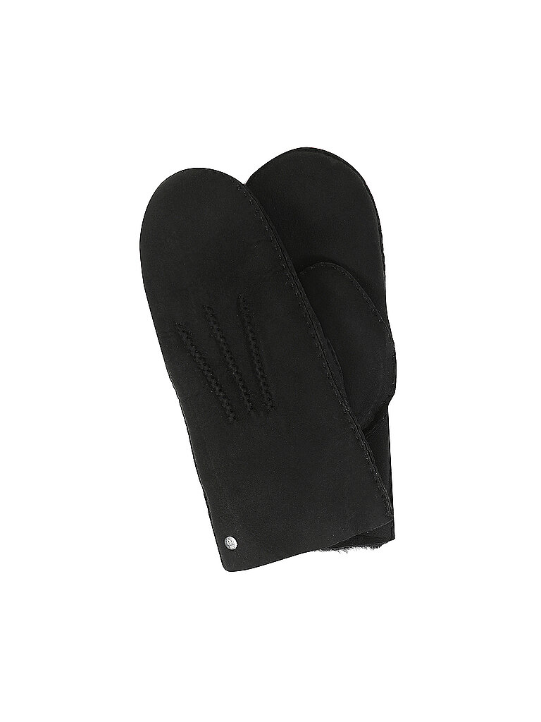 Guanti in pelle - Muffole nero 7,5