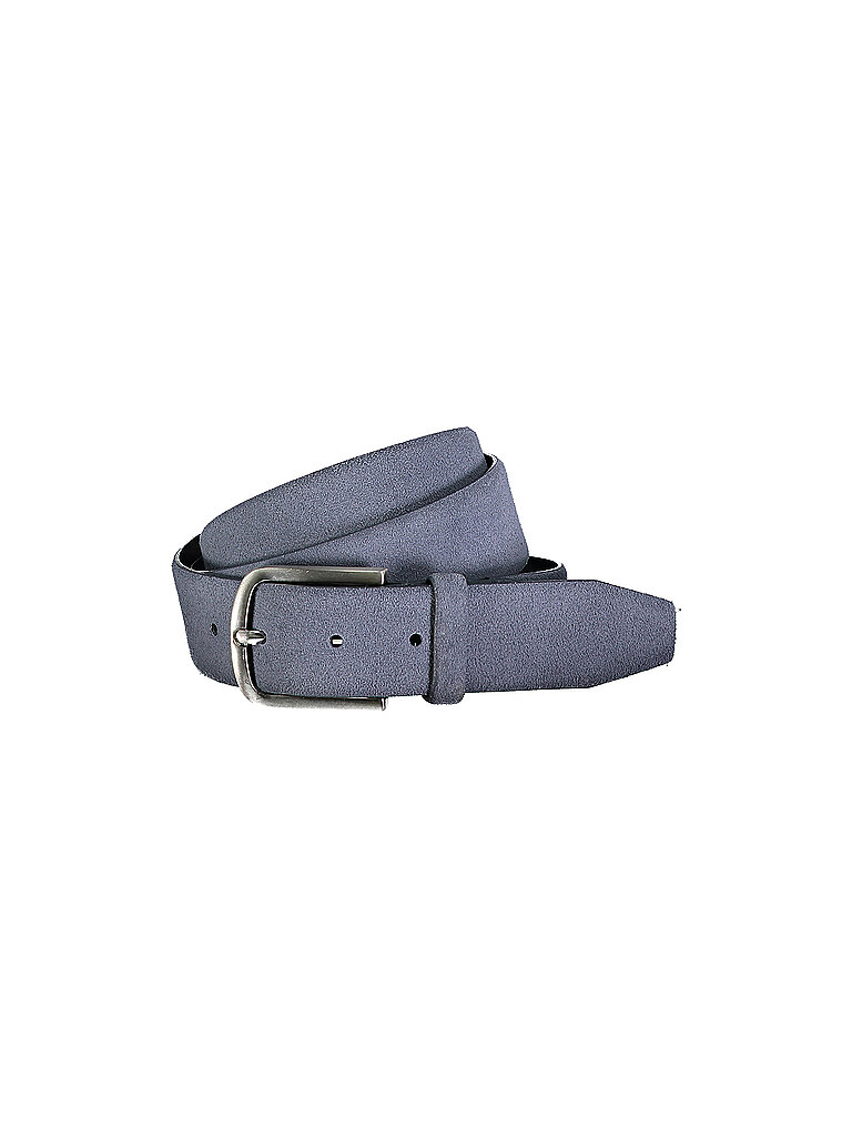 Cintura in pelle azzurro 100